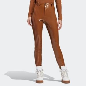 NWT IVY PARK x Adidas Wild Brown Latex Pants Size Small